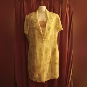 Spring Dress Two Piece Set Floral Size 15 16 by Scarlett Above the Knee Easter